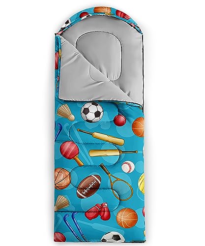 Image of QOOMO Camping Sleeping Bags,3 Season Warm & Cool Weather,Lightweight,Waterproof Sleeping Bags for Adults & Kids,Traveling,and Outdoors,Camping Gear Equipment