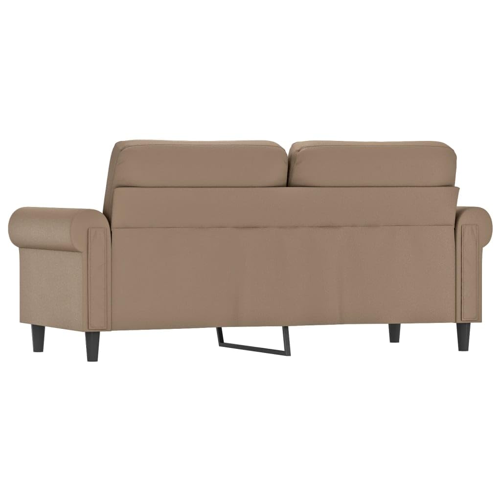 Canapé 2 Places, Causeuse de Salon Fauteuil Sofa 2 Places Cappuccino 172 x 77 x 80 cm Similicuir