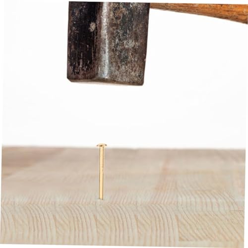 Holibanna 200Pcs Clavos de Cobre para Muebles Metálicos Confiables para Proyectos de Bricolaje, Colgado de Fotos y Carpintería para Hogar, Oficina y Manualidades miniatura 6
