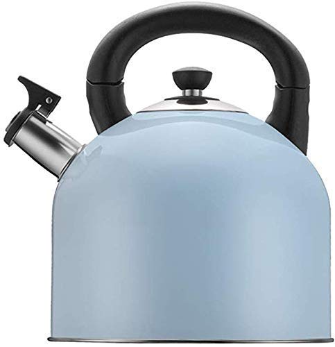 Teekanne Edelstahl Pfeifkessel Gaskessel Für Induktionskochfelder Gaskeramik Küche Camping Herd Kessel 4L A.