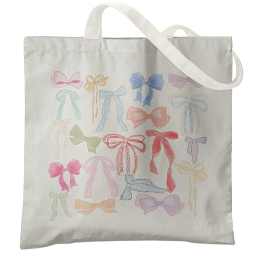 Bolso Tote de Lona Coquette Bows para Mujer miniatura 1
