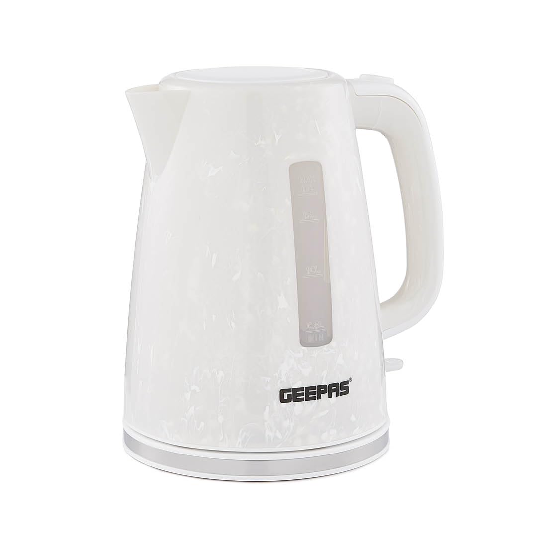 Geepas 1.7L Cordless Kettle 2200W White