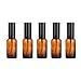 Produktbild TOPBATHY 5 STK Sprühflasche Sprüher Leer Zerstäuber Mini Glas Bernstein Parfüm Flaschen Tragbar Glasflaschen Taschenzerstäuber Parfümzerstäuber für Ätherische Öle Aromatherapie Küche Öl 30ml
