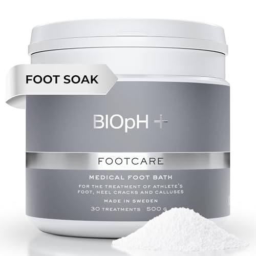 BIOpH+ Footcare 500 g - Antifungal Foot Soak for Spa & Bath - Athlete's Foot Treatment, Cracked Heels and Callus Treatment
