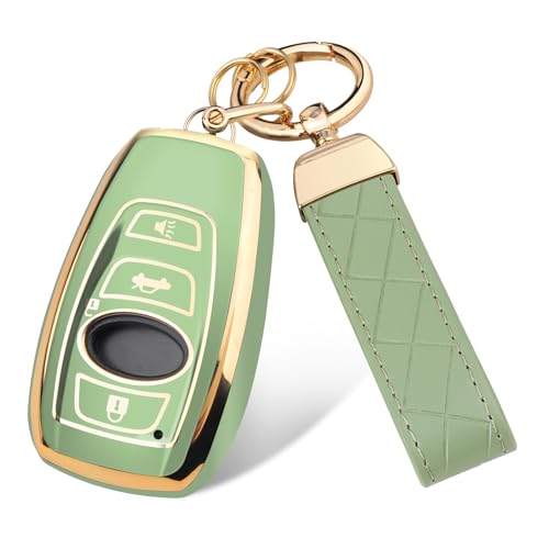 Coque de clé Subaru en TPU doré pour sécuriser votre télécommande lors de vos sorties