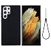 Produktbild CoverKingz Handyhülle für Samsung Galaxy S22 Ultra - Silikon Handy Hülle Galaxy S22 Ultra - Schutzhülle Bumper in Matt Schwarz