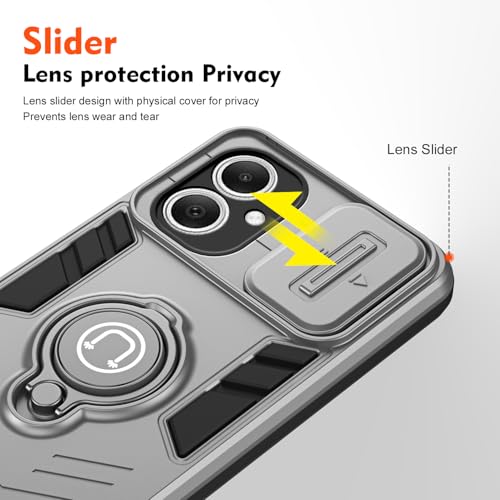 Coque Samsung Galaxy A06 5G robuste et fine avec bague de support - 4