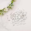 156pcs/6 Ensembles A-Z Breloques Lettres pour la Fabrication de Bijoux, 3 Modèles Breloques Initiales Mini Pendentifs Alphabet ABC avec 200 Anneaux Ouverts pour Bracelet Collier (Argent) #4