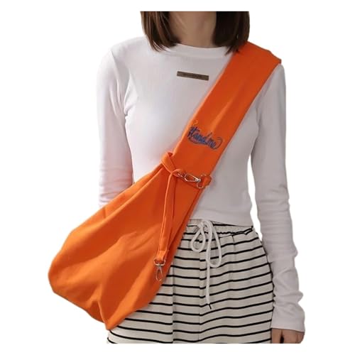 ITKXRVJZM Pet Bag Cotton Comfortable Dog Bag Pet Out Crossbody Shoulder Bag Outdoor Travel Portable Cat Puppy Sling Bag Pet Carrying Supplies Portable(Orange)