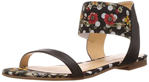 Desigual Femme Chaussures Carmen Sandales Ouvertes à Talon compensé, Noir 2000, 39 EU