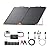 ZOUPW 100 Watt Portable Solar Panel with 20A PWM Controller,Camping Essentials,100W Foldable Solar Panel Kit for Power Station & 12V Batteries,23.5% High Efficiency IP68 Waterproof for RV Camping