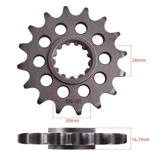 Pignons CBR1000RR Fireblade anti usure pour éliminer les bruits de transmission