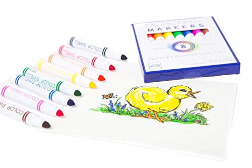Color Swell Washable Markers 10 Boxes Of 8 Vibrant Colors Are Perfect For Teachers, Kids, Parties, And Classrooms #TOP2