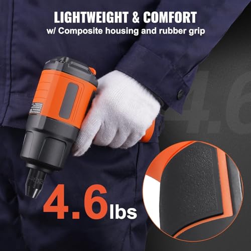 ECILKUC Air Impact Wrench - 1/2\" Square Drive, 1400 ft-lb Nut-Busting Torque, 90-120 PSI, Professional Air Tool for Automotive Repair and Maintenance
