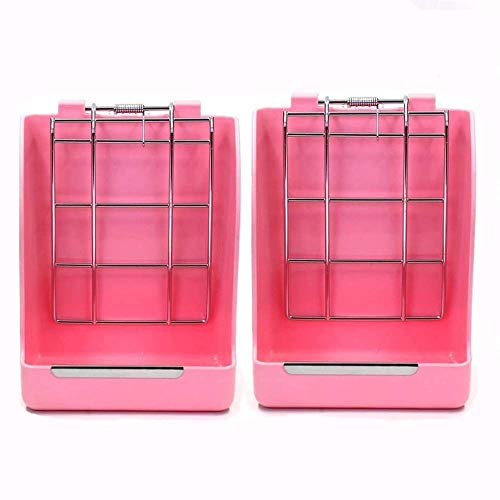 zswell Hay Feeder Rack Hay Feeder Manger Rack Rabbit Hay Feeder 2 Pack Hay Guinea Pig Hay Feeder Hay Rack Manger Chinchilla Plastic Food Bowl