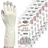 ファミリー [まとめ買い] ビニール手袋 うす手 ライフデザイン Mサイズ グレー ×6個 手袋 キッチン 食器洗い 掃除 洗濯 ビニール 手袋