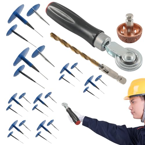 Bouchons De Pneu Champignon – Kit De Bouchons De Réparation De Pneus Sans Chambre À Air En Métal | Champignon En Caoutchouc À Joint Solide, Fixation Rapide Pour Voiture, Moto, Camion | Bouchhons