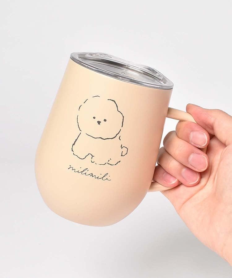 Amazon.co.jp: クーリア ミリミリ ステンレスマグ 320ml ウサギ マグカップ 大容量 超軽量 保冷 保温 蓋つき 791309 :  ホーム＆キッチン