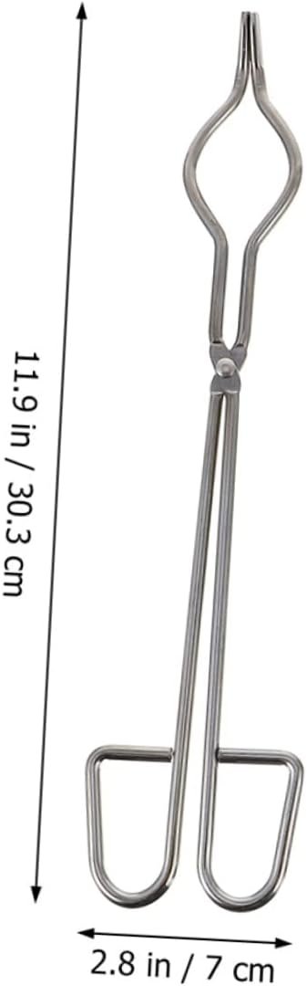 4pcs Stainless Steel Crucible Clamp Clamp for Beaker Test Tube Flask Chemistry Lab Equipment