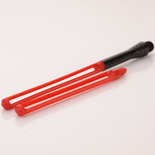 PerfectDarts Unicorn Phase 5 Phil Taylor Black Red Titanium Dart Stems/Shafts 1 Set (3 S.