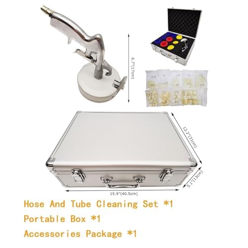 Kit de Pistola neumática para Limpieza de tuberías, Limpiador de Tubos accionado por Aire para Equipos de Limpieza Industrial, Adecuado para tuberías de Diversos diámetros. Fácil de Usar.