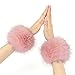 Winter Arm Cuffs - Furry Cuffs for Wrists Adult, Arm Sleeves for Women Girls Winter Holiday Party Outdoor Ice Skating Skiing Snowboarding Cosplay Costume Warm Fashion Accessories Gift