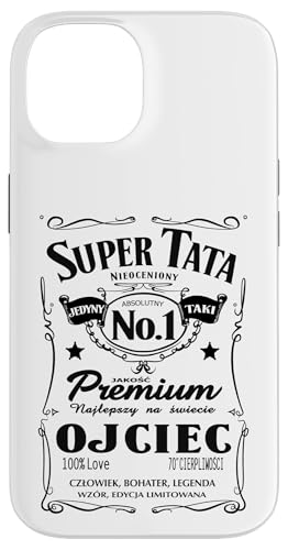 Super Tata Polska Koszulka Prezent dla Taty Polish Dad スマホケース iPhone 14 用