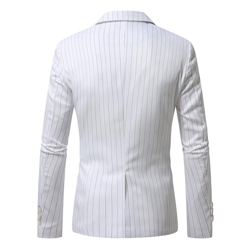 Men's Sport Coats & Blazers Striped 2 Button Lightweight Stretch Slim Suit Jacket for Business Daily3
