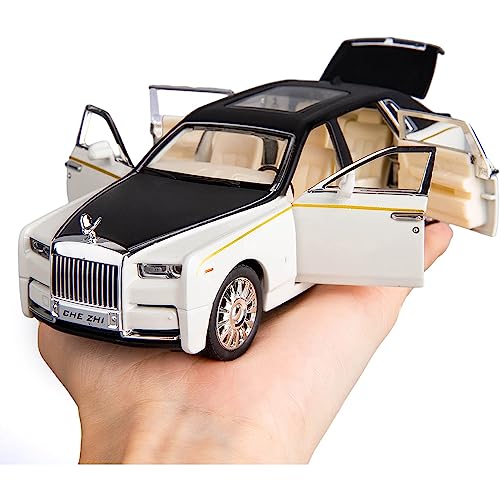 Image of 1:32 RR Phntom Toy Car Diecast Metal Cars with| Light Sound Pull Back ||| Openable Door Car for Kids