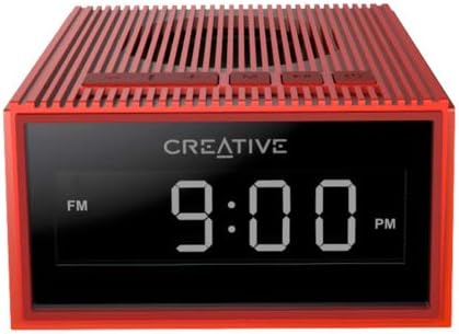 CREATIVE LABS Chrono BT Wireless Speaker with Alarm Clock & Radio (Red) / 51MF8280AA003 /