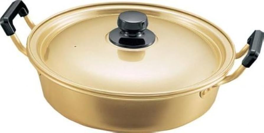 Amazon｜アカオアルミ 実用鍋 浅型 33cm アルミニウム(しゅう酸