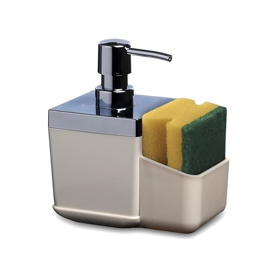 Bottiglie di sapone Dispenser for pompa di sapone liquido Distributore di sapone da cucina Pompa e spugna Caddy for cucinare lavello doccia gel detersivo bottiglia di shampoo for l'hotel Home Hospital