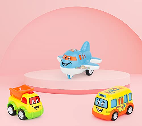 Image of Zest 4 Toyz Toy Car for Kids | Unbreakable Pull Back Vehicles | Pull Back Car Truck Toy Aeroplane Set for Kids (Pack of 5) | Automobile Car Toy Set | Friction Cars for Boys & Girls 3+ (Multicolor)