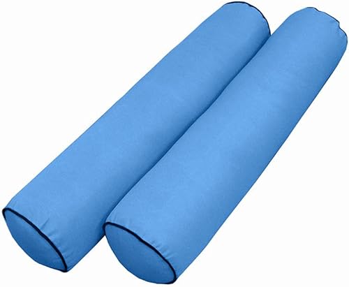 Miniatura 3 de * Solo funda*-Estilo 5 fundas de almohada para colchón de sofá cama para exteriores, ribete de tubería de contraste, tamaño individual - AD102