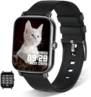 Smart Watch with Make/Dial Calls, 1.7" Touch Screen IP68 Waterproof Smartwatch for Women Men with 24/7 Heart Rate, Blood Oxygen, Sleep Monitor, Step Counter Fitness Tracker for iOS/Android Phone