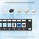 Cable Matters Rackmount oder Wandmontage 1U 24 Port Keystone PatchPanel mit Kabelmanagement und Stützleiste (Blank PatchPanel 19 zoll für Keystone Jacks/Keystone Panel)