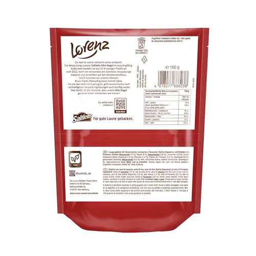 LORENZ | Saltletts Mini Bagel | 14 x 100g | vegan