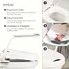 Etac Hi-Loo Fixed Toilet Seat Raiser Stable & Comfortable Raised Toilet Seat with Foldable Arm Support, Fixed Mounting, Ergonomic Design, Fits Most Toilets 10 cm (3.94 in) Height