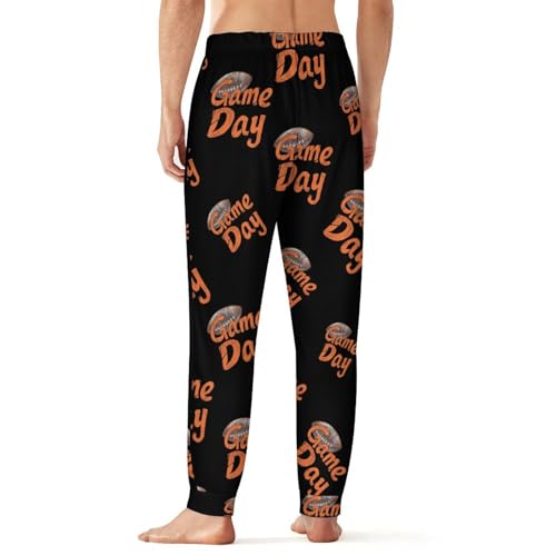 Game Day Football Men's Pajama Pants Soft Lounge Pant Sleep Pj Bottoms for Men Elastic Waist3