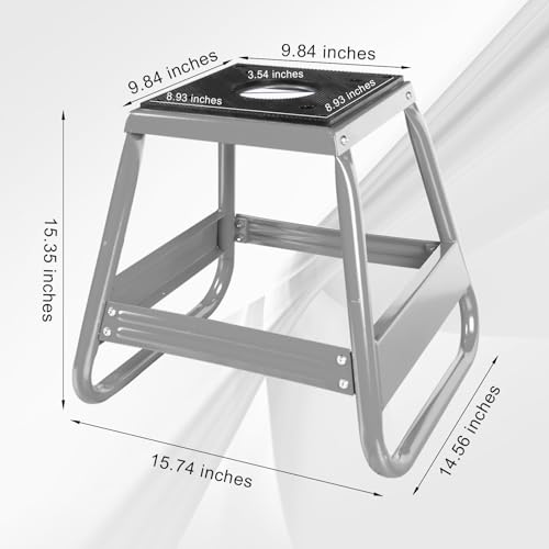 Big RED 1000lb Capacity Dirt Bike Stand, Universal, Detachable Maintenance Motorcycle Lift for Kawasaki, Honda, Yamaha, Silver by BIG RED - Image 5