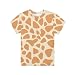 Cumagical Giraffe Skin Print Playful Kids Tops Cool Designs Lightweight Easy Care T Shirts for Little Kids & Big Kids