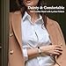 NN BEN NEVIS Watch, Womens Watch Elegant Lychee Leather Strap, Fashion Creative Square Wrist Watch, Analog Watch Birthday/Wedding Gifts for Women