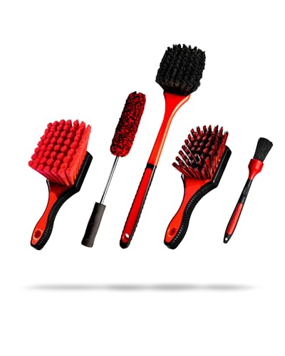 Adams-Complete-Wheel-Tire-Brush-Kit-5-Item-Includes-Wheel-Brush-Tire-Brush-Barrel-Brush-Lug-Nut-Brush-Fender-Brush-for-Complete-Wheel-Tire-Auto-Detailing Adam's Complete Wheel & Tire Brush Kit (5-Item) - Includes Wheel Brush, Tire Brush, Barrel Brush, Lug Nut Brush & Fender Brush for Complete Wheel & Tire Auto Detailing - Image 1