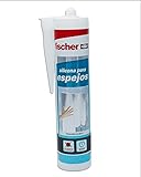 pegar espejo con pulpito Contenido: 1 x Adhesivo para espejos Silicona Espejos Trans, en tubo de 300 ml, transparente, no mancha espejos, tapa juntas para pegar y sellar, secado rápido, fácil aplicación, de fischer.