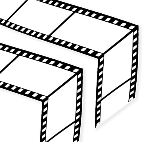 2Ct Movie Night Party Table Runner Film Table Decor(12 x 72 Inch)