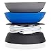 Budley - Tangle-Free Earphone / Earbud Case, Compact Storage System, Silicone (Gray/Royal Blue/Black, Set of 3)