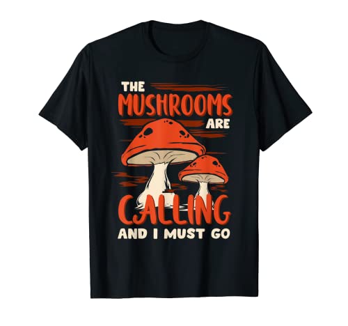 Regalo divertente del fungo per gli uomini delle donne Mellow Morel Caccia amante Maglietta