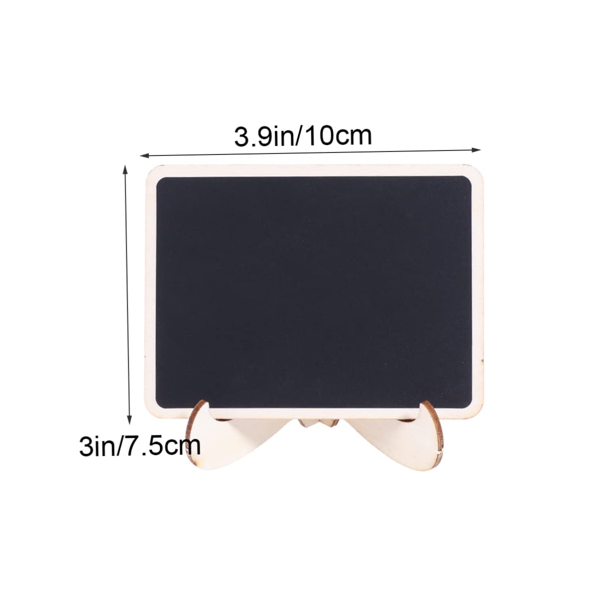 ERINGOGO 14pcs Mini Chalkboards Erasable Signs for Wedding Party Restaurant Wood Trim Square Shape