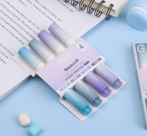 Image of RECLUSE 4 PSC Aesthetic Highlighter Pen,Bible Highlighters Pen No Bleed Pastel Marker,Student Markers,Eye Protection,Large Capacity Highlighters For Journaling Note Taking School,Office Supplies