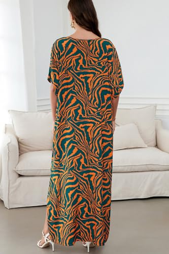 Vestido caftán para playa y piscina ideal como cubierta de bikini holgada 5